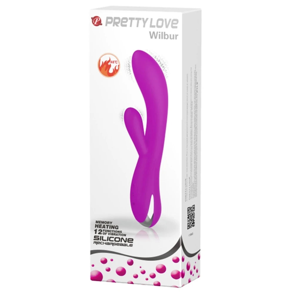 Pretty Love Wilbur Isıtmalı G-Spot Clitoral Rabbit Vibratör BI-014588