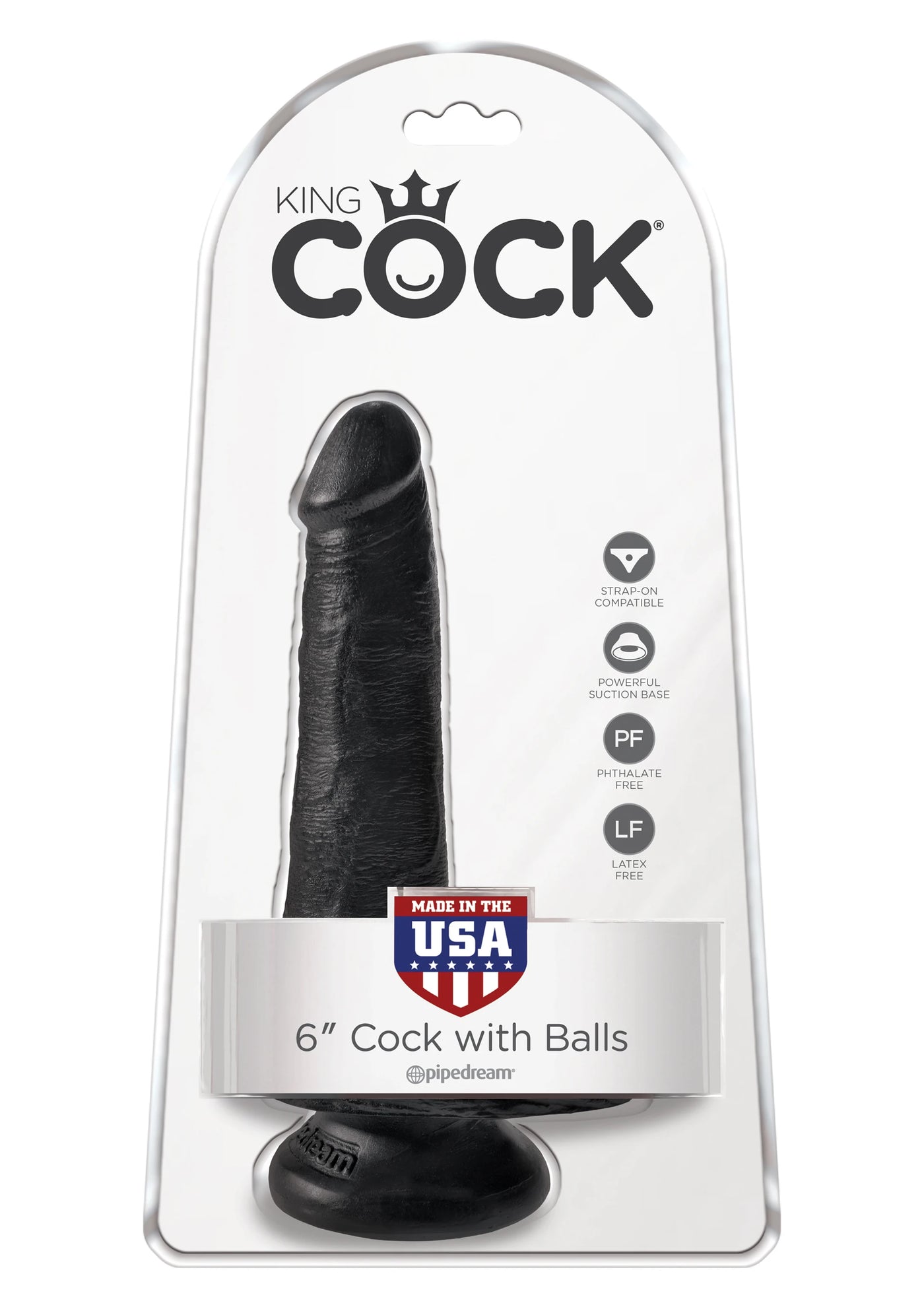 Pipedream King Cock With Balls Zenci Realistik Dildo 15.2 cm