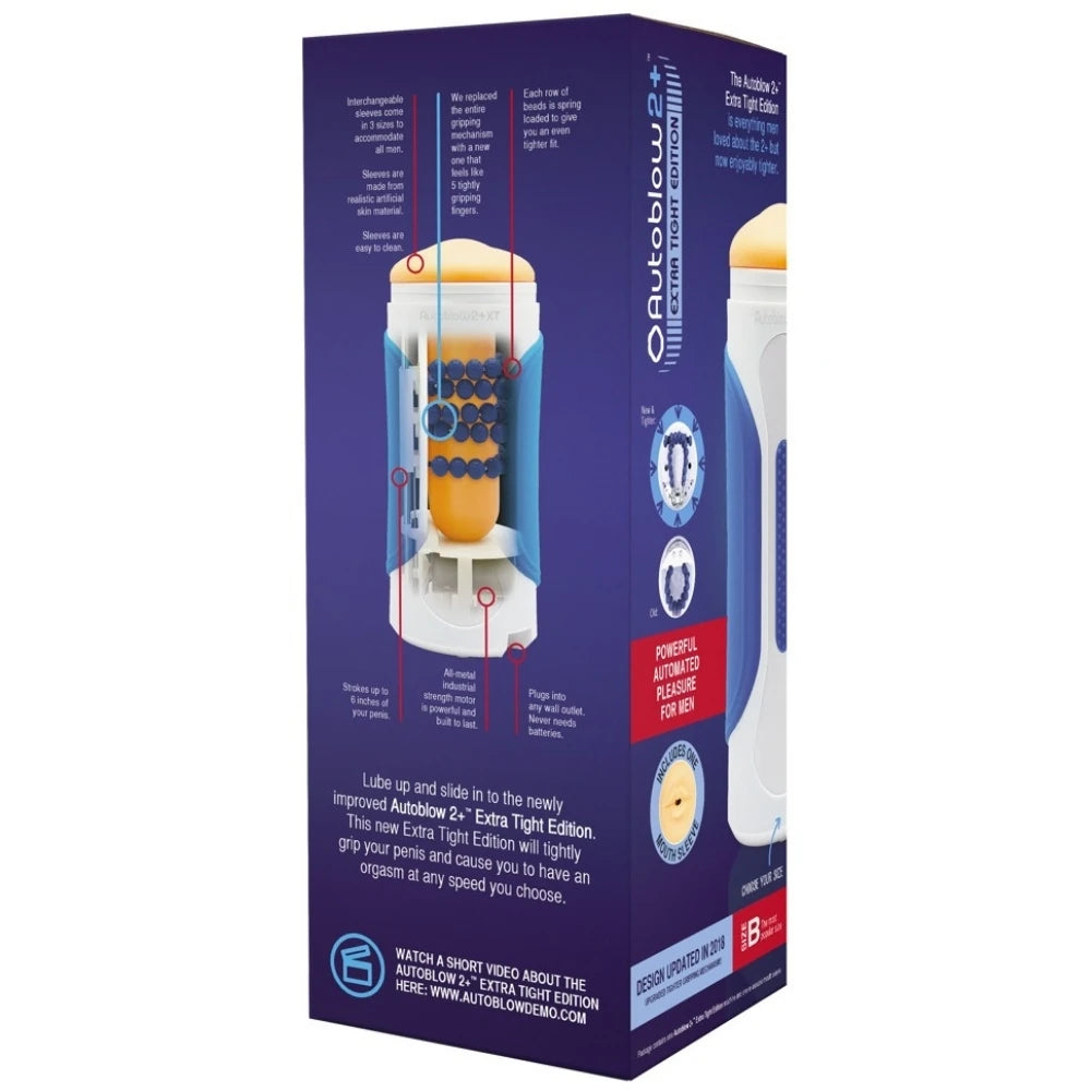 Autoblow 2+ XT Machine Size B Otomatik Mastürbatör