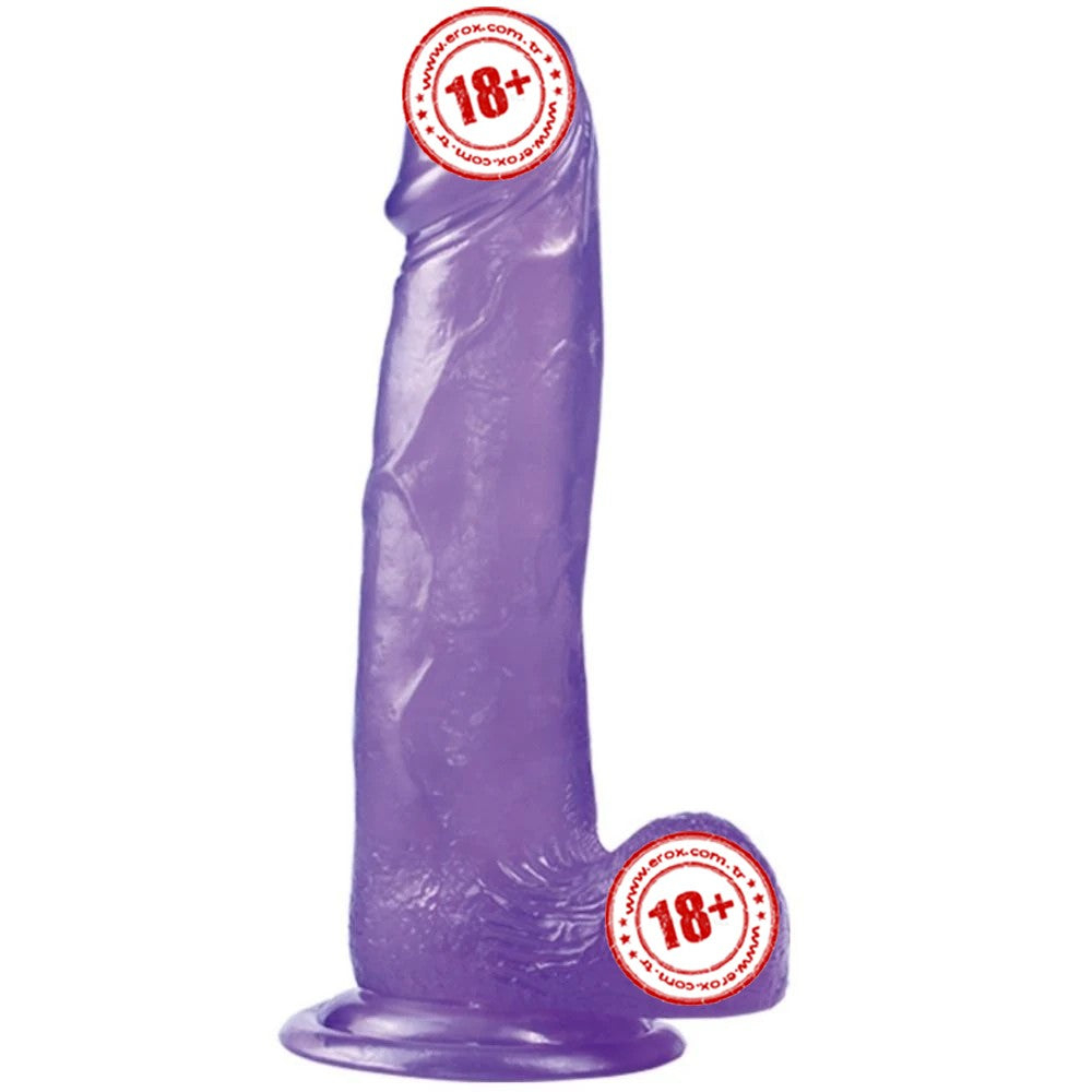 Lovetoy Jelly Studs Purple Large 20 cm Jel Dildo LV3100