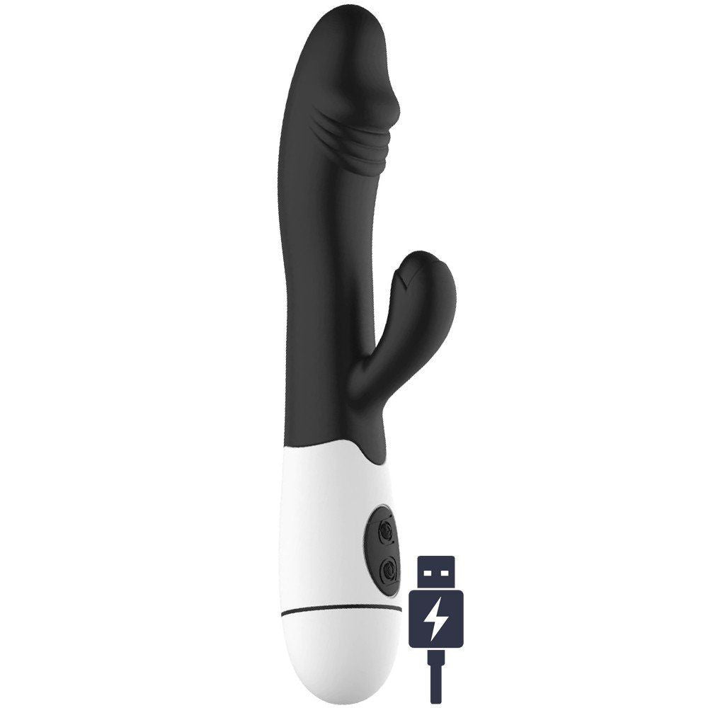 Erox Mix Vibe 30 Mod Titreşimli Rabbit Vibratör-Black