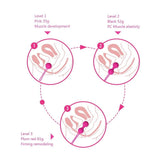 Erox Kegel Benwa Metal Jiggle Balls Kegel Top-Pink