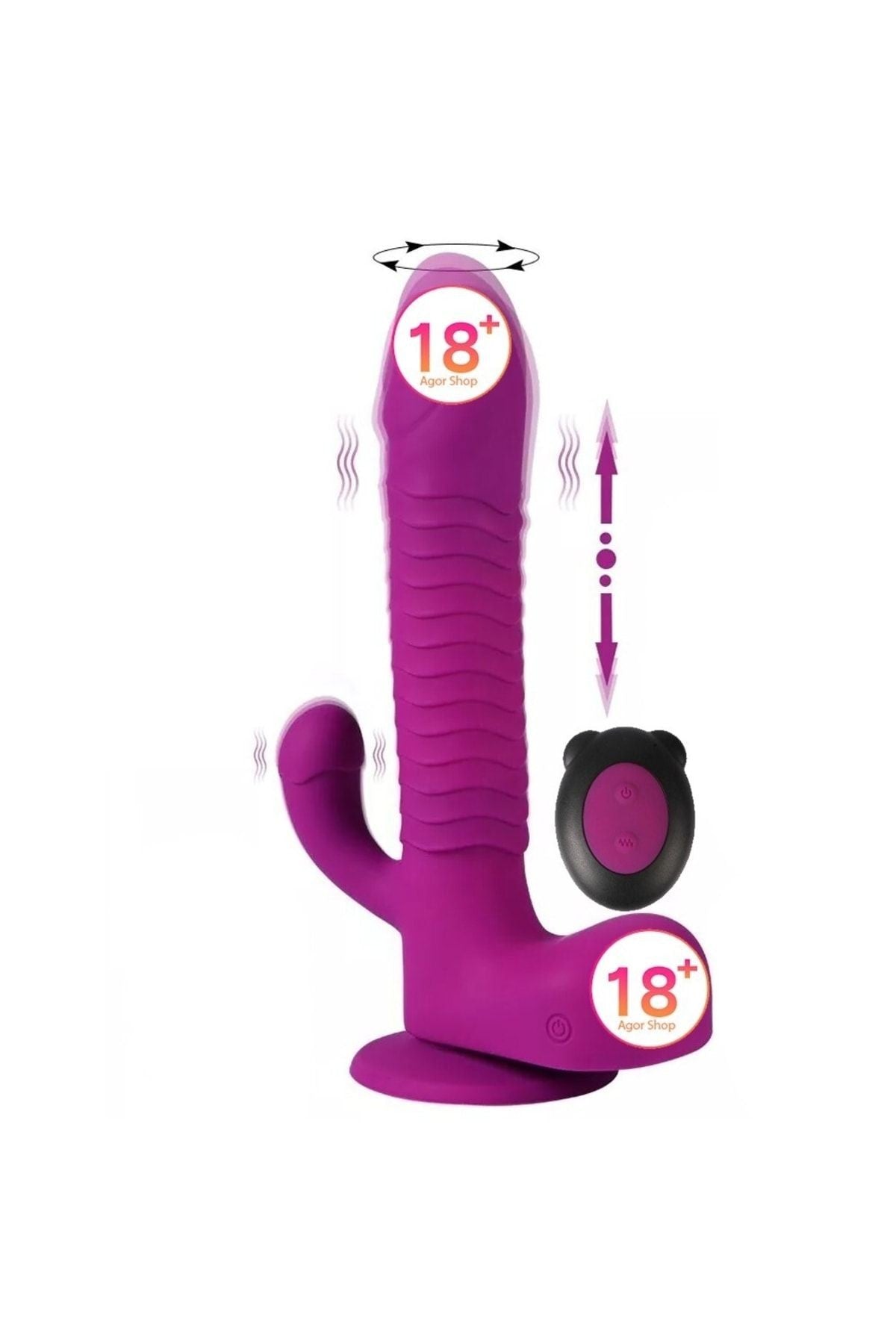 Shequ Augus Ileri Geri Hareketli Ve Dönebilen Sex Makinesi Vibratör