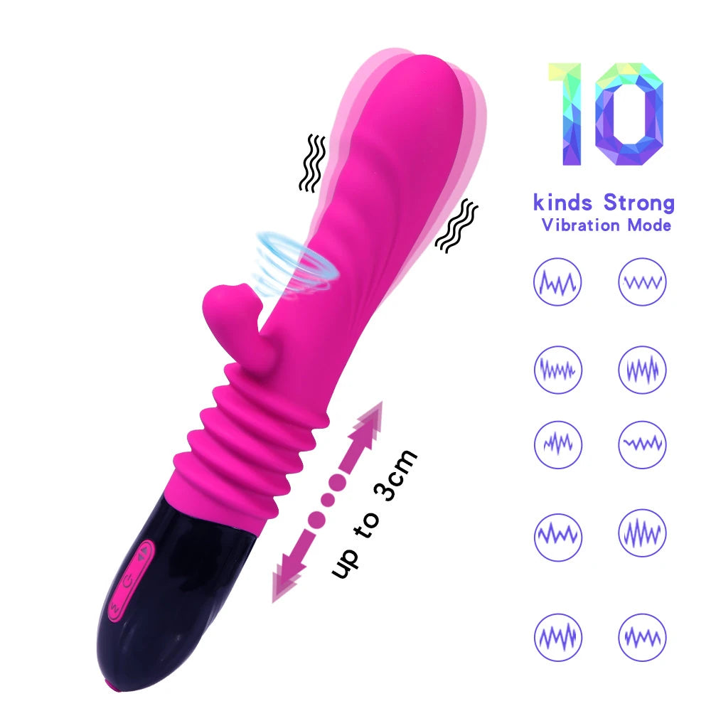Shequ Carter 3 İleri Geri Hareketli 10 Modlu Vibratör