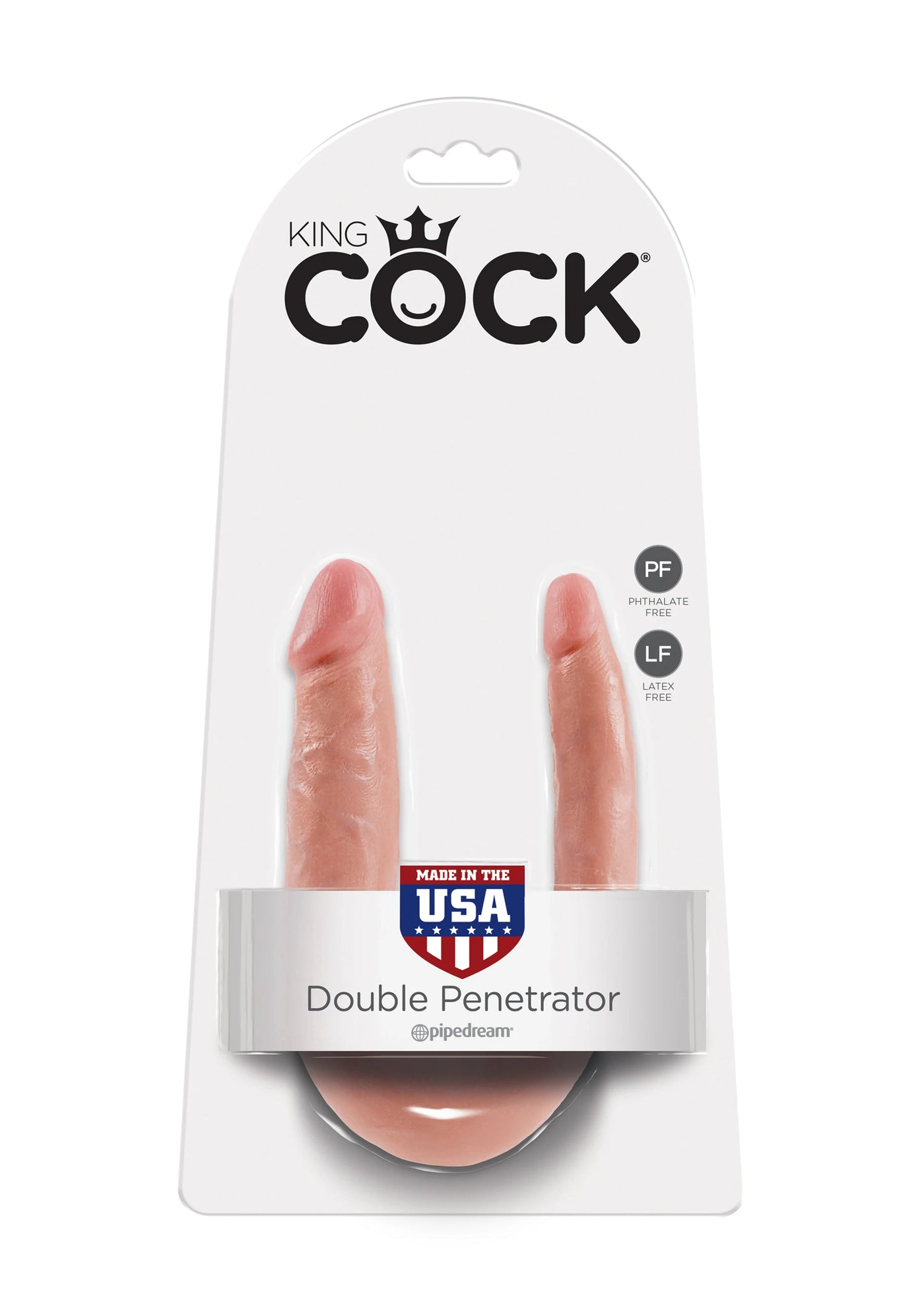 Pipedream King Cock U Shape Small Trouble Çift Taraflı Realistik Penis