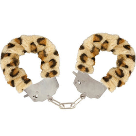 Erox Fetish Fantasy Series Metalic Hand Cuffs Peluşlu Metal Kelepçe-Leopar