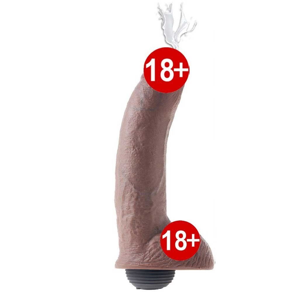 Pipedream King Cock Squirting Brown Boşalabilir Amerikan Penis 23 cm