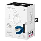 Satisfyer Double Love Blue Telefon ve Kumanda Kontrollü Vibratör