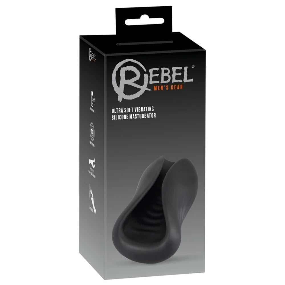 Rebel Men's Gear Ultra Soft Vibrating Silicone Masturbator