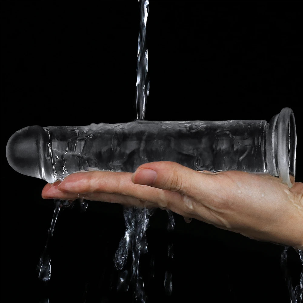 Lovetoy Flawless Clear Dildo 18 cm Realistik Jel Penis