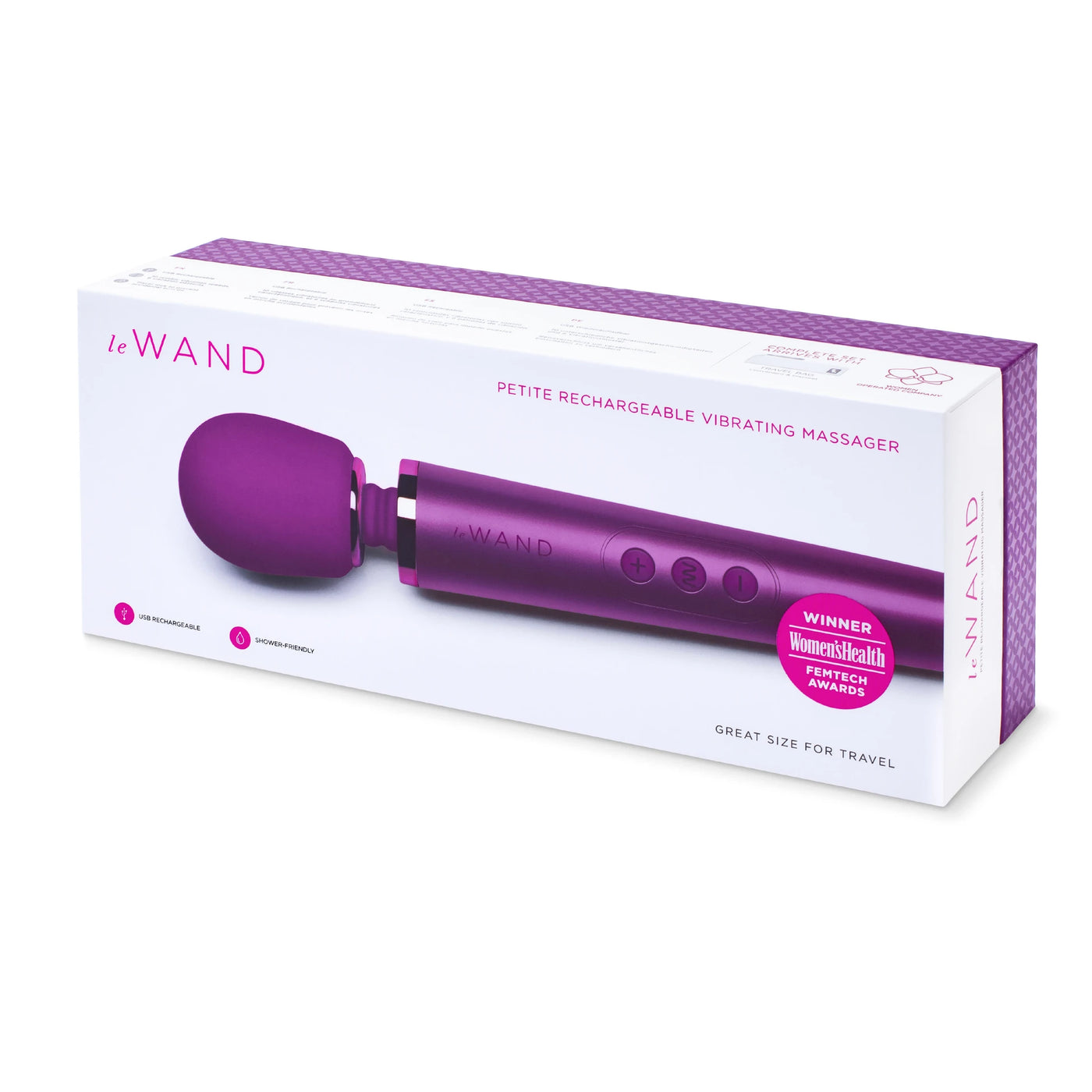 Le Wand Petite Rechargeable Vibrating Body Massager Masaj Aleti - Cherry