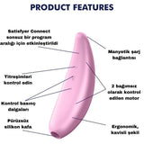 Satisfyer Curvy 3+ Telefon Kontrollü Emiş Güçlü Vibratör
