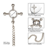 Calexotics 4 Point Nipple Press with Chain Göğüs Klipsi