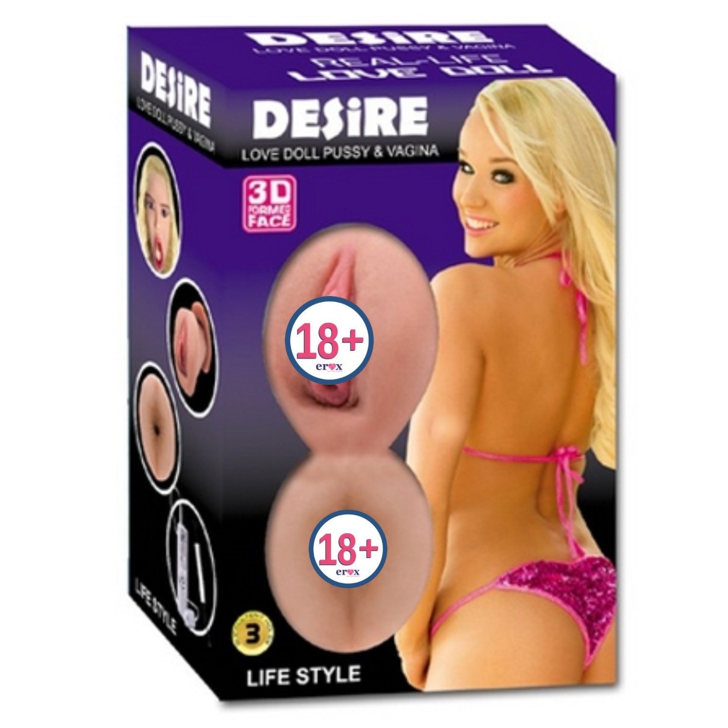 Desire Realistik Vajina ve Anüslü Şişme Bebek