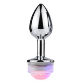 Erox The Anal Fantasy Led Işıklı Metal Anal Plug-Medium