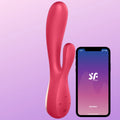 Satisfyer Mono Flex Telefon Kontrollü Rabbit Vibratör-Red