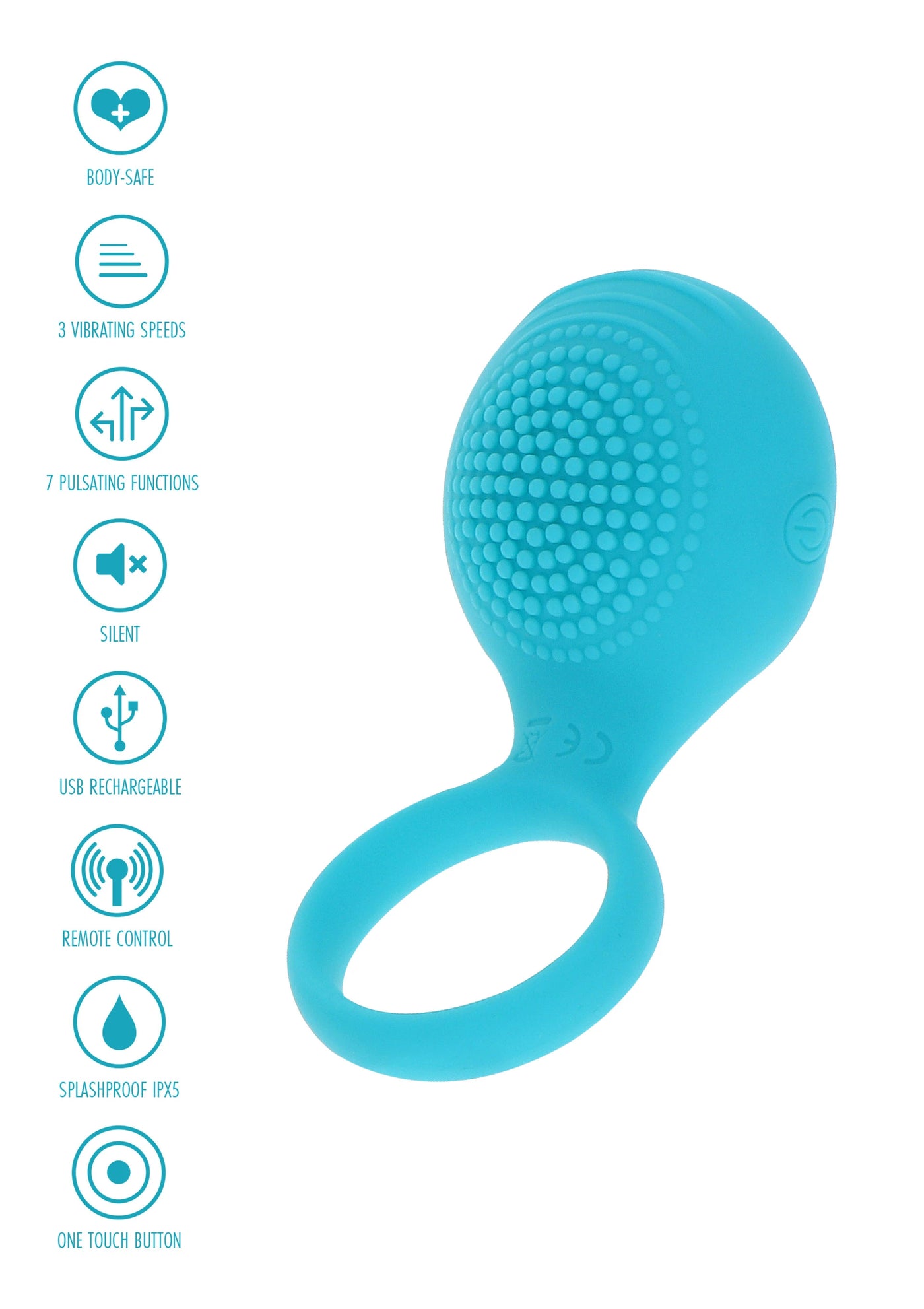 ToyJoy Happiness Tickle Brush C-Ring Titreşimli Penis Halkası