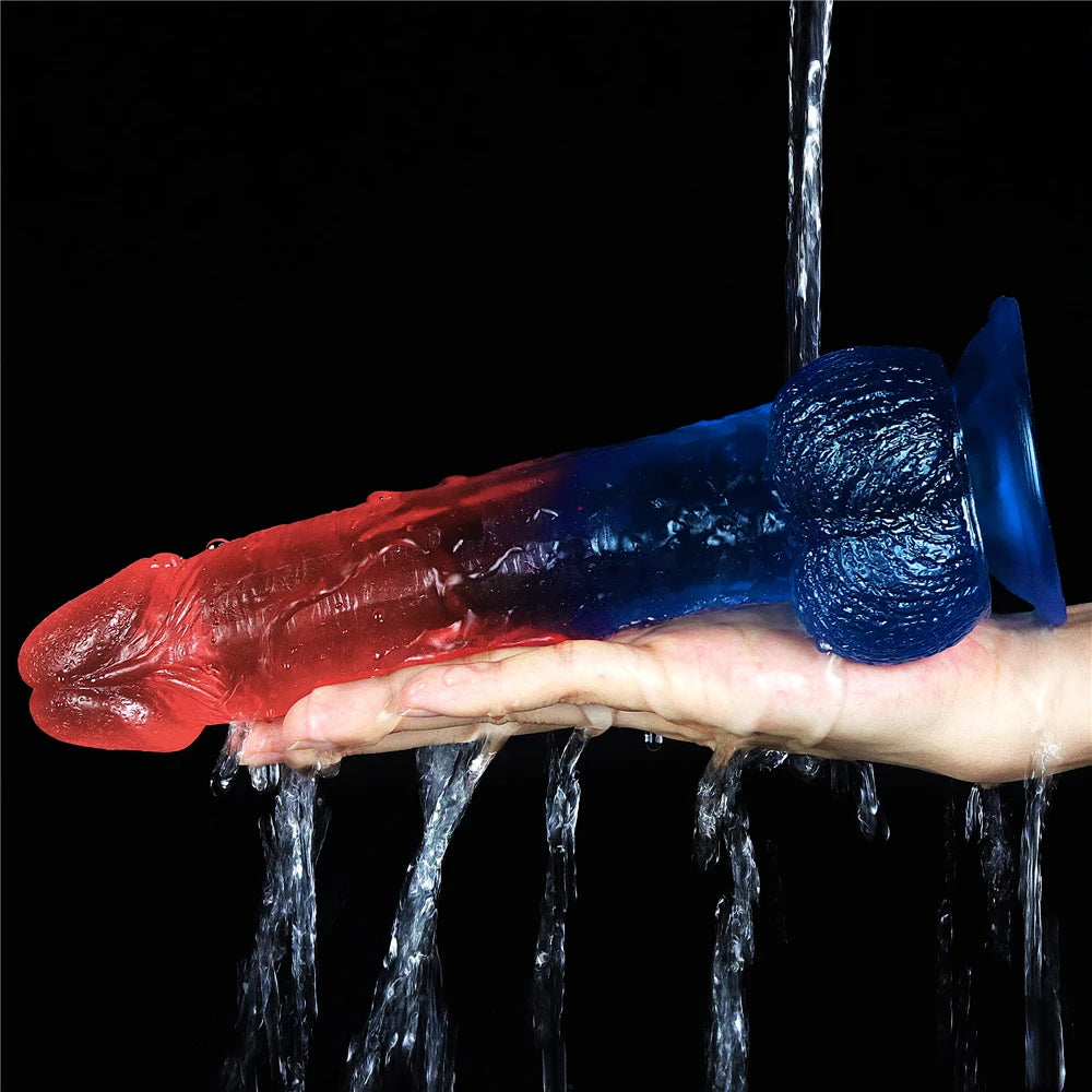 Lovetoy Dazzle Studs Dildo 23 cm Realistik Jel Penis