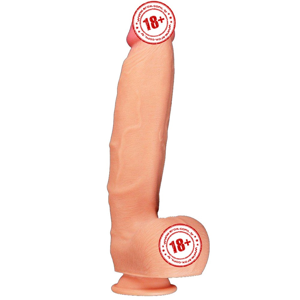 Lovetoy Dual Layered Platinum Silicone Cock 30 cm Realistik Penis LV411012