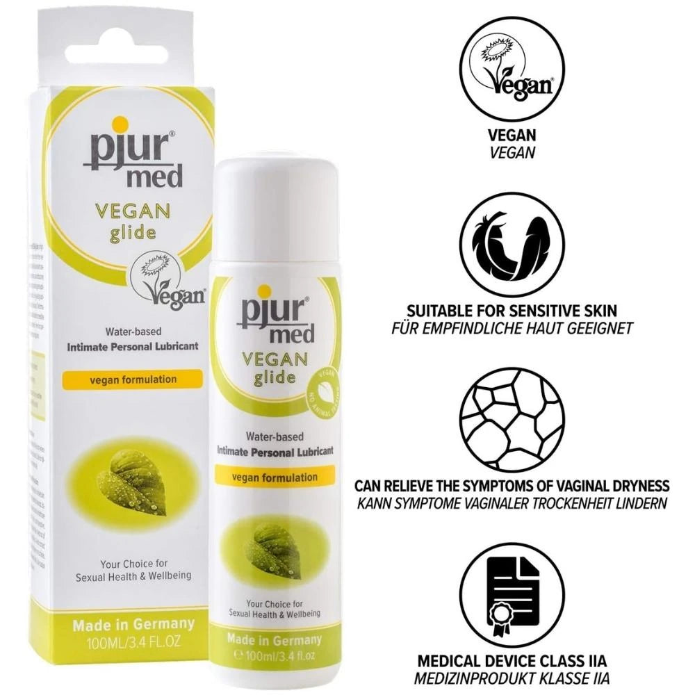 Pjur Med Vegan Glide Water-Based Lubricant Gel Kayganlaştırıcı Jel 100 Ml.