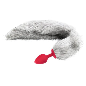 Erox The Anal Fantasy Tail Kırmızı Silikon Tilki Kuyruklu Anal Plug