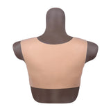 Bodysuit Crossdresser Brown Askılı Giyilebilir Silikon Göğüs L Beden