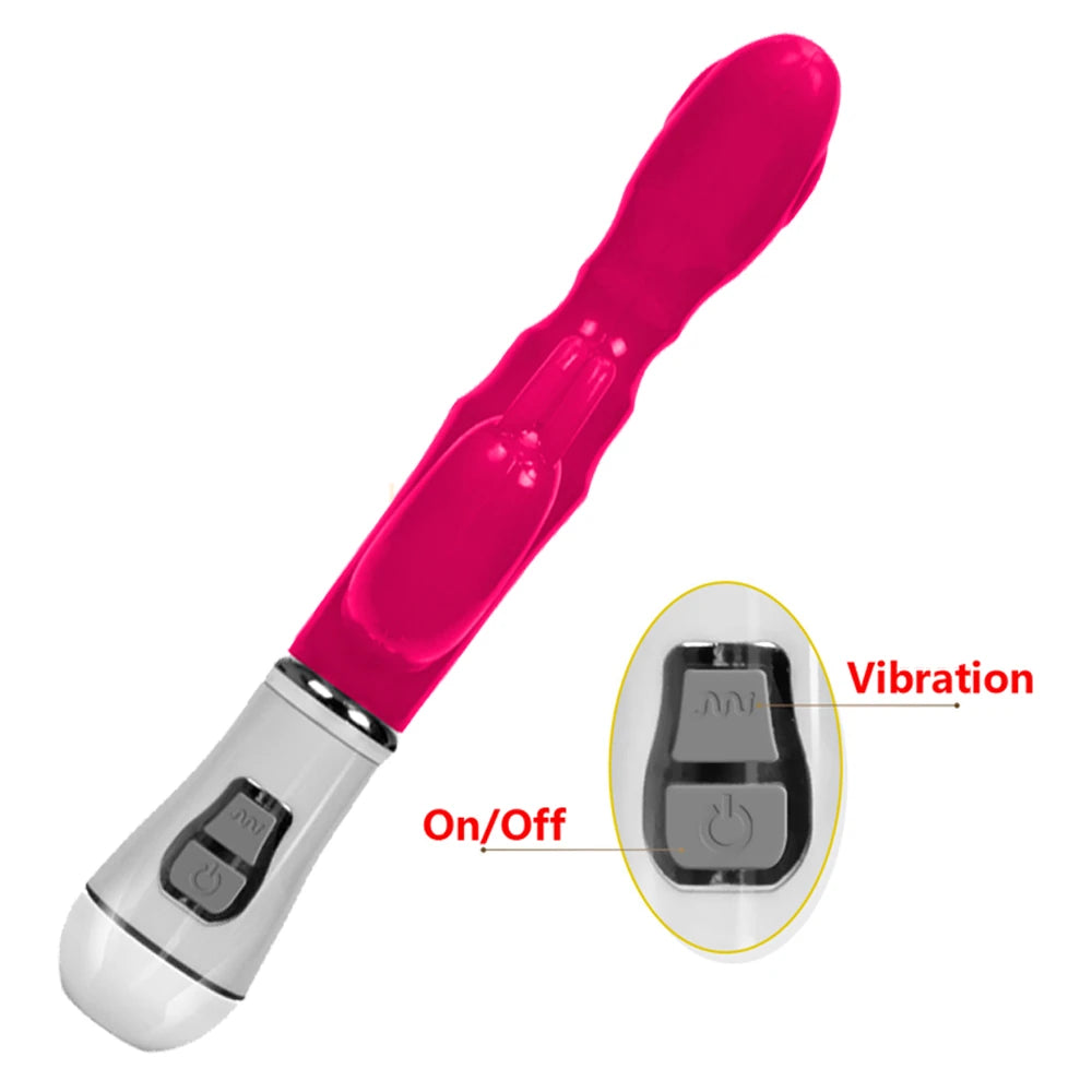 Erox Bunny Vibe Klitoral Rabbit G-Spot Vibratör-Pink