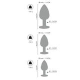 Anos Metal Butt Plug Anal Alıştırıcı Metal Plug Set