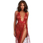 Erox Fantasy Wear Daria Dantelli Fiyonklu Uzun Gecelik Takımı