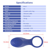 Wowyes B9 Klitoris Penetrasyon Usb Şarjlı Penis Halkası