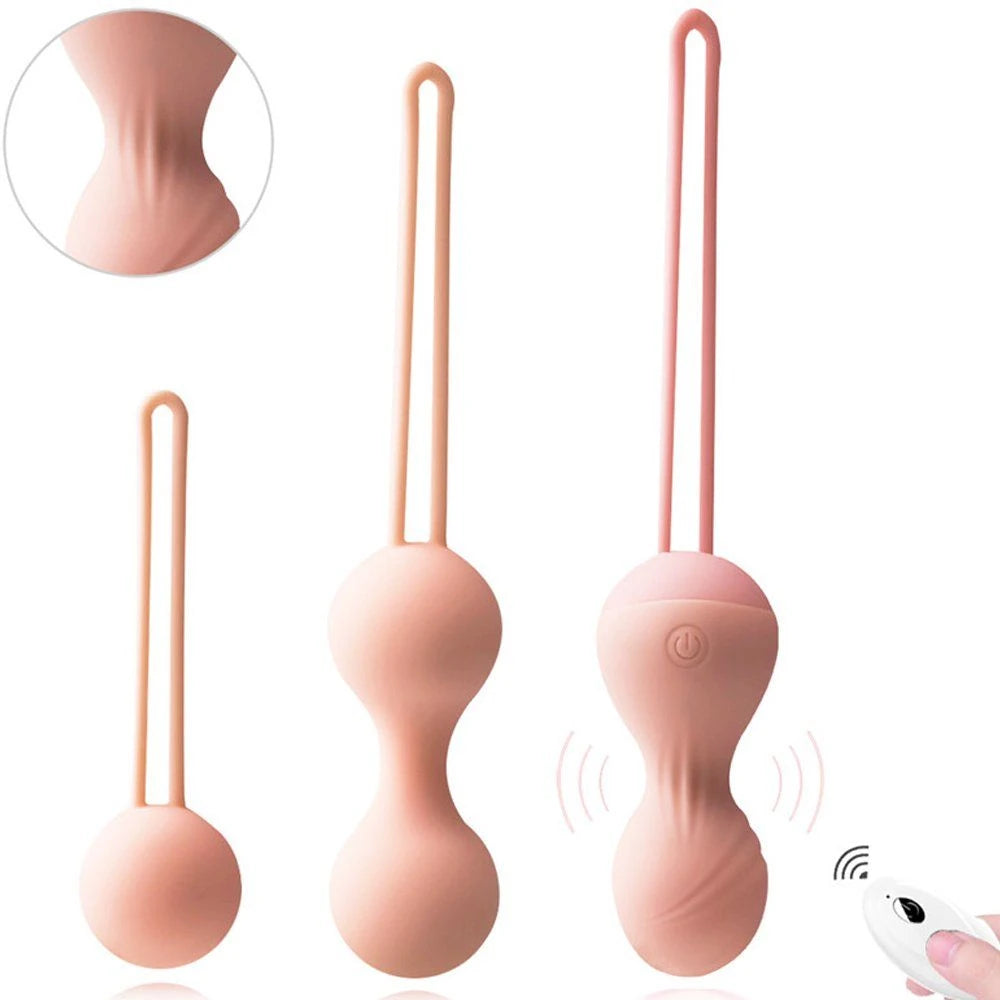 Erox Exuis Balls Set Uzaktan Kumanda Kegel Egzersiz Vibratörü