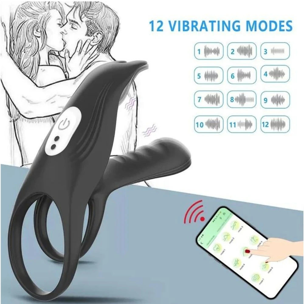 Erox The Cock Ring Alex Telefon Kontrollü ve G Spot Uyarıcı Penis Halkası