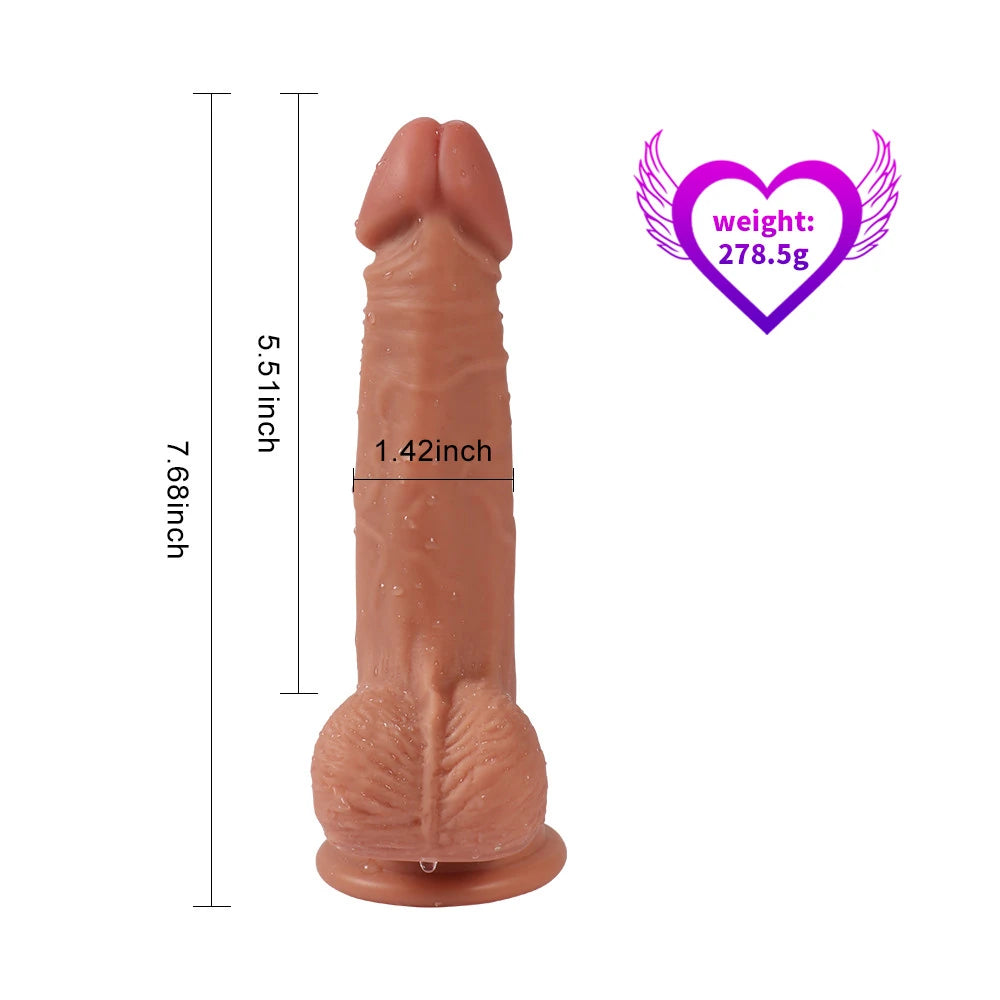 Shequ Dildo Series Diego 19 cm Realistik Penis
