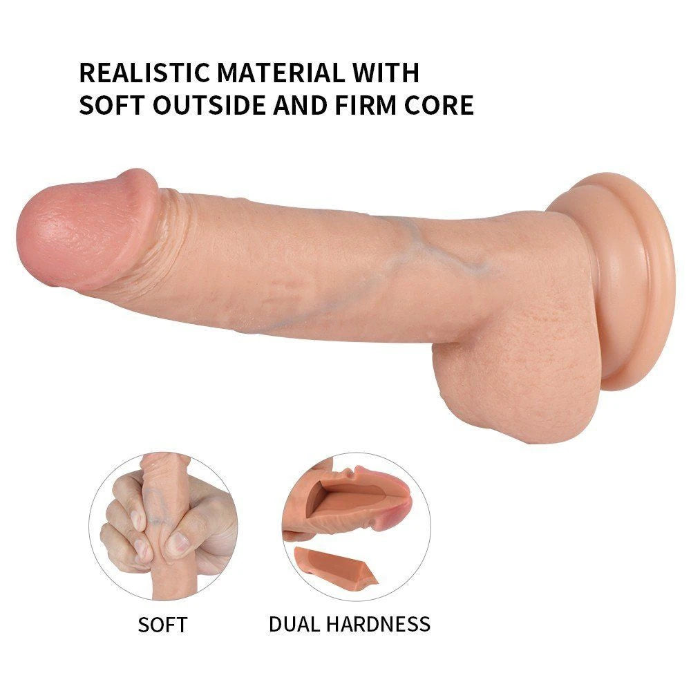 Dildo Series Addison 17 cm Flexible Ten Dokusu Realistik Penis