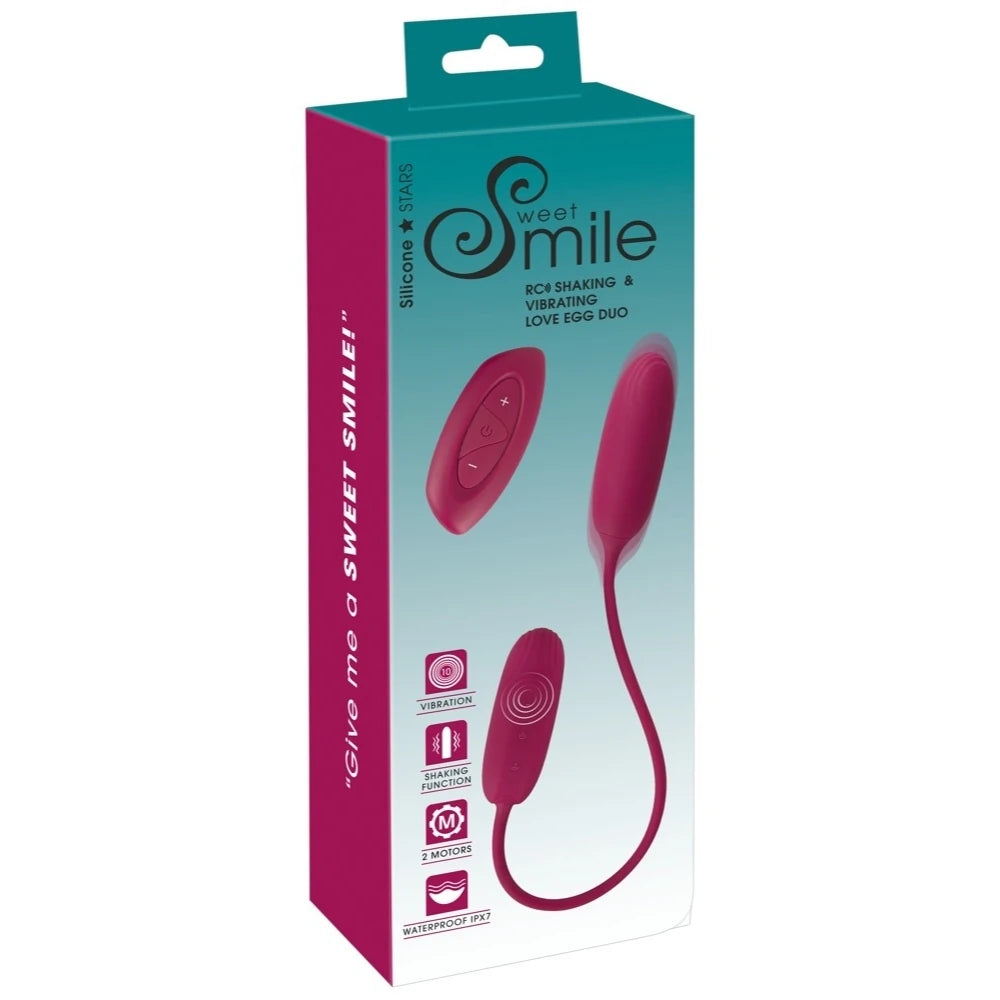 Sweet Smile RC Shaking Vibrating Love Egg Duo Hareketli Mini Vibratör