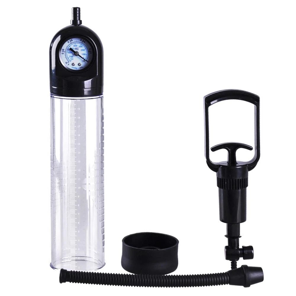 Erox World Men's Pump Dijital Mekanizmalı Manuel Penis Pompası ve Titan Gel
