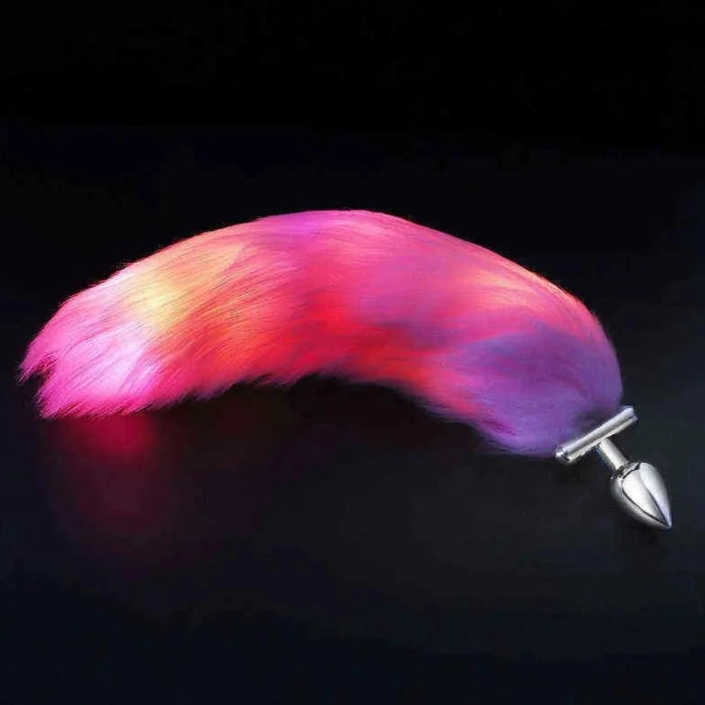 Erox The Anal Fantasy Led Lamp Tail Plug Işıklı Kuyruklu Anal Plug