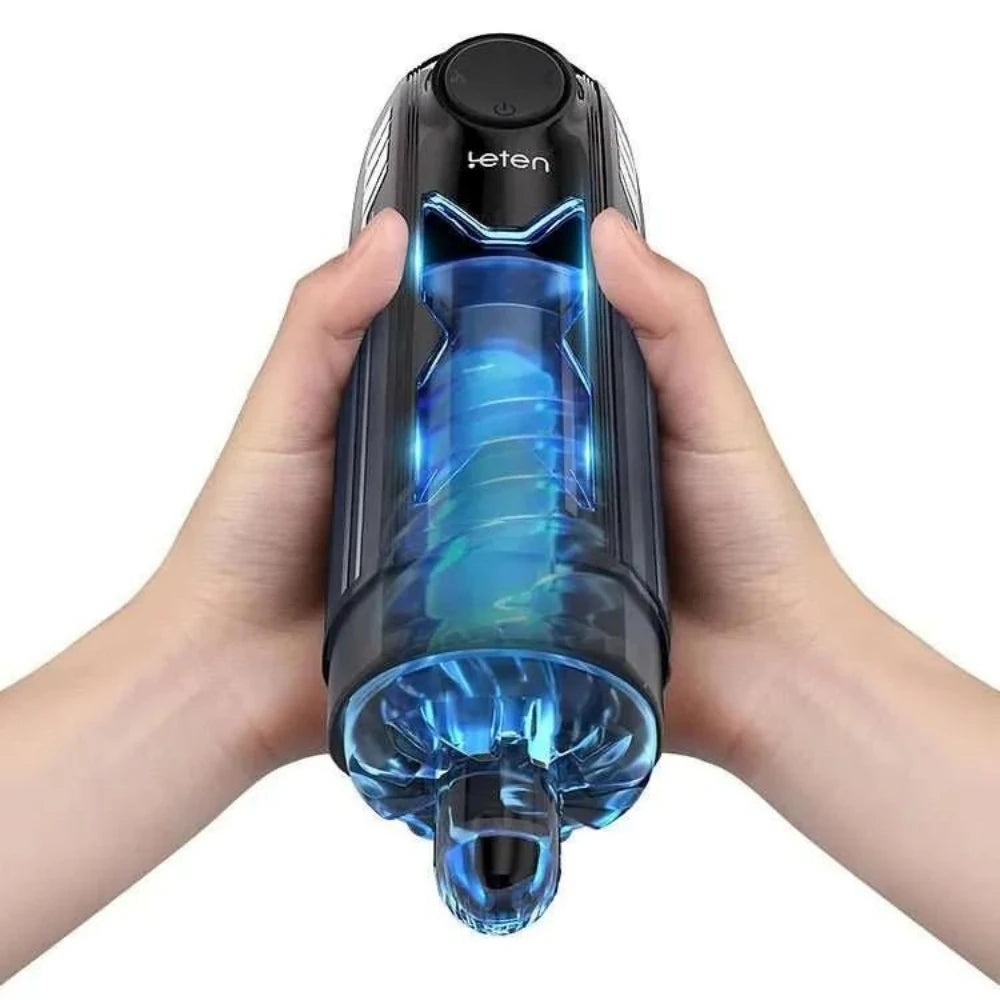 Leten X-Turbo İleri Geri Hareketli Isıtmalı ve Sesli Otomatik Masturbator