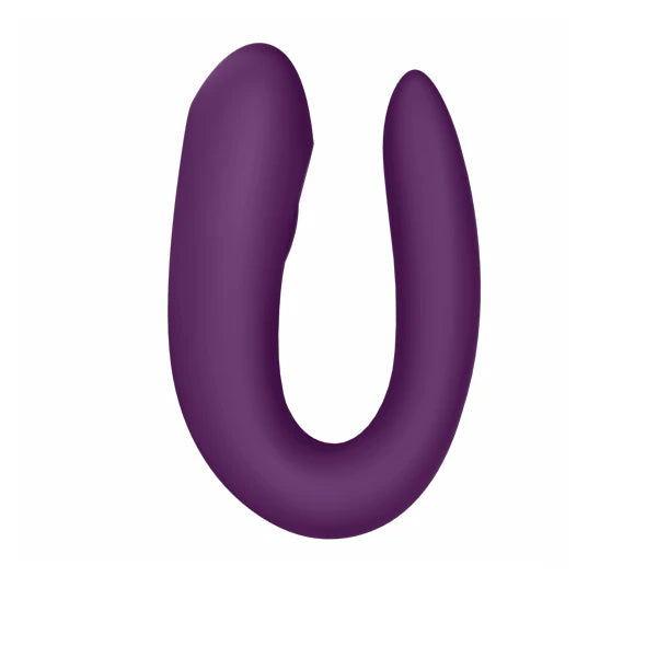 Satisfyer Double Joy Telefon Uyumlu Çiftler İçin Vibratör-Purple