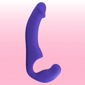 Aphrodisia Double Rider Strapless Strap-On Vibratör-Purple
