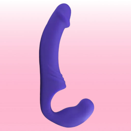 Aphrodisia Double Rider Strapless Strap-On Vibratör-Purple