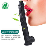 Xise Dildo Series Huoer Flexible 43 cm Realistik Büyük Penis XS-WBC10068-Black