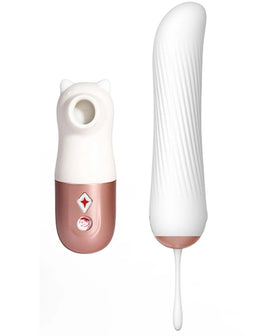 Wowyes Winnie Massager İleri Geri Hareketli Vibratör ve Emiş Güçlü İkili Vibratör