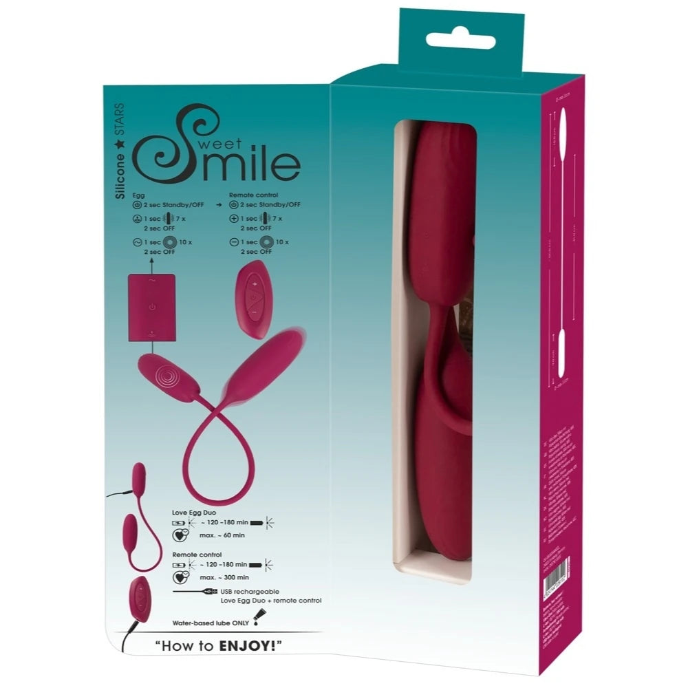 Sweet Smile RC Shaking Vibrating Love Egg Duo Hareketli Mini Vibratör
