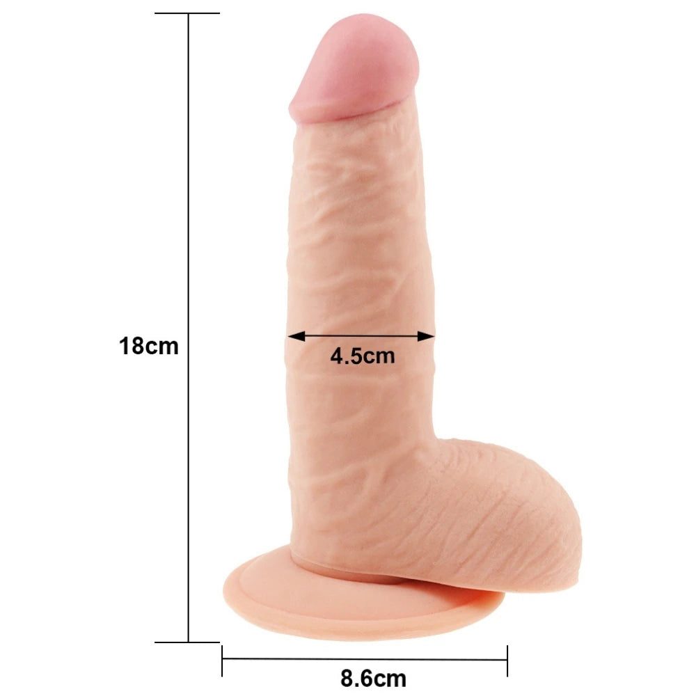 Lovetoy The Ultra Soft Dude Dildo 18 Cm Realistik Penis LV1084