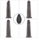 Lovetoy Dual Layered Silicone Rotator Black 20 Cm Hareketli Realistik Penis LV410220