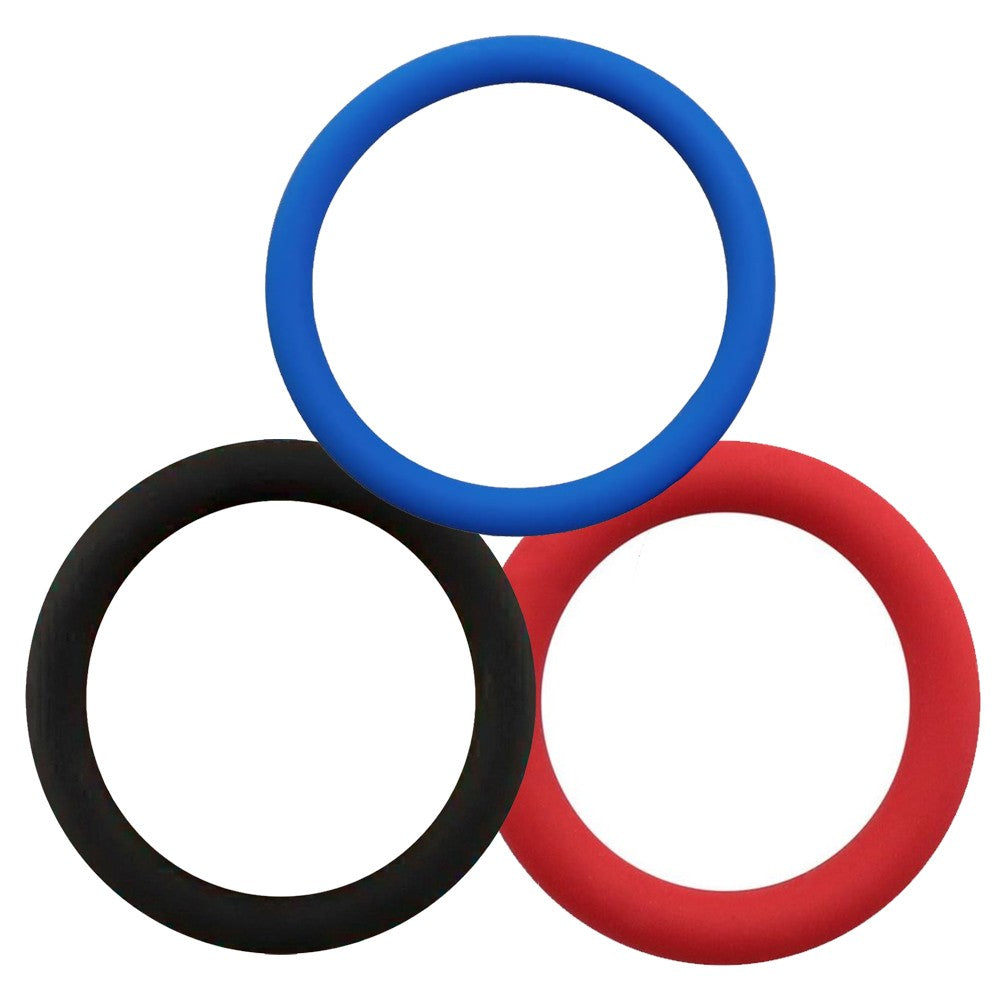 ToyJoy Triple Rings Multicolor 3 Pcs. Penis Halkası