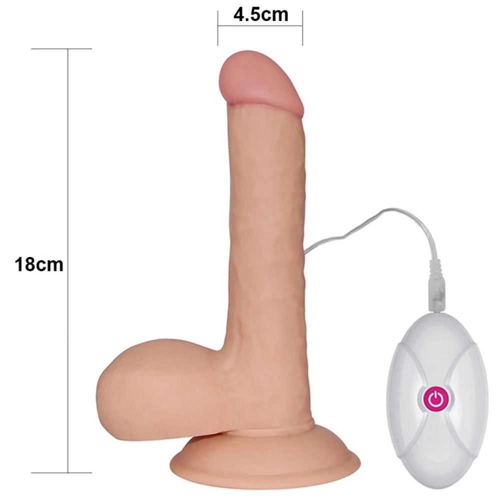 Lovetoy The Ultra Soft Dude Dildo 18 Cm Titreşimli Realistik Penis