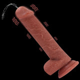 Shequ Dave Vibrating Dildo 21.5 Cm Kemerli Boşalabilir Realistik Penis SQ-WBD10142-V