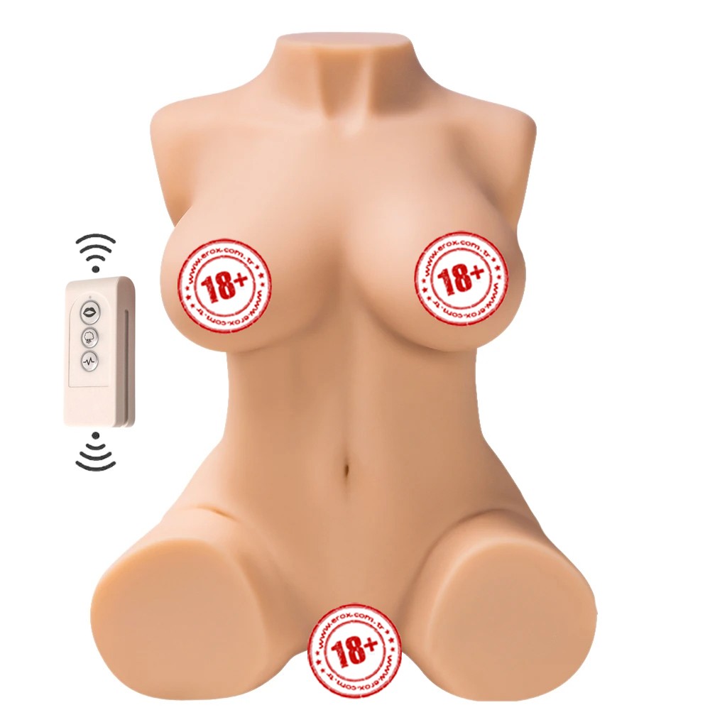 Shequ Britney Emişli ve Titreşimli Yarım Vücut Masturbator SQ-MAS20028